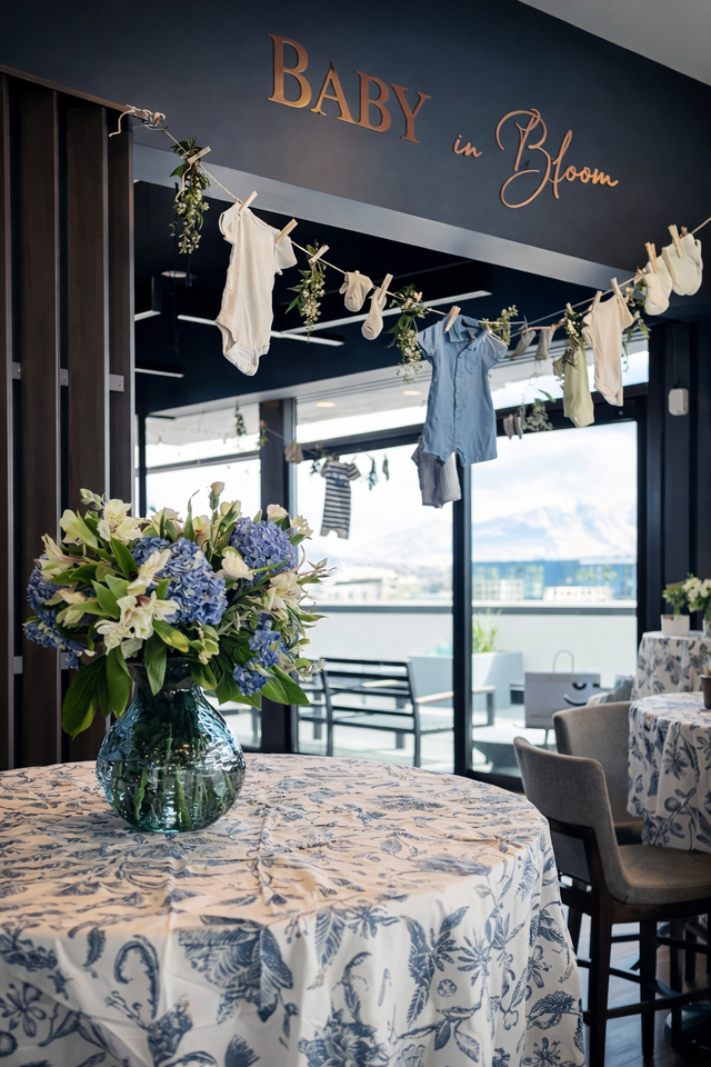 Baby clothes display decor