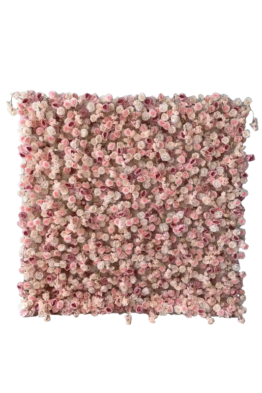 Pink floral pillow decor